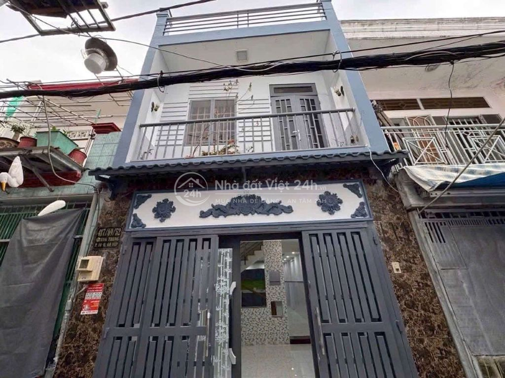 quang trung p10, gần uy ban, 55m2 sổ hồng riêng, hoàn công đủ