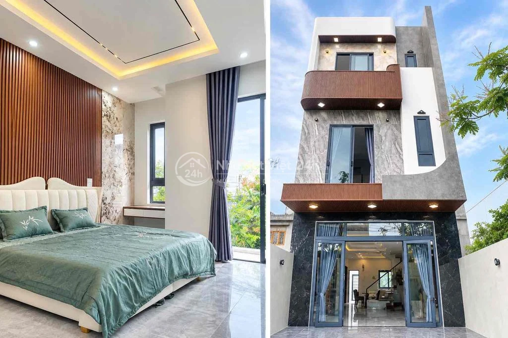 Bán Nhà Mới 3 Tầng Đường 5.5 Mét Tại Hoà Xuân - Gần Cầu Cẩm Lệ
