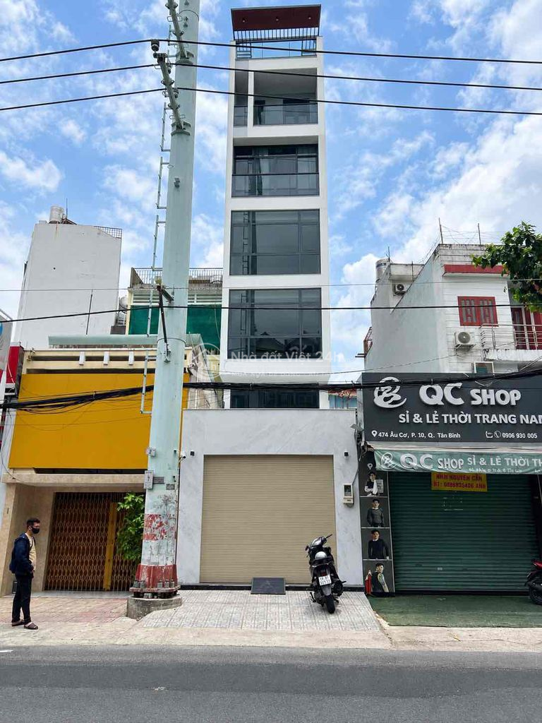 Chính chủ cho thuê 500m2 1trệt 3 lầu + sân thượng MT âu cơ (thang máy)