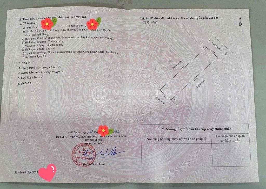 bán nhà 32/111 Đông Khê