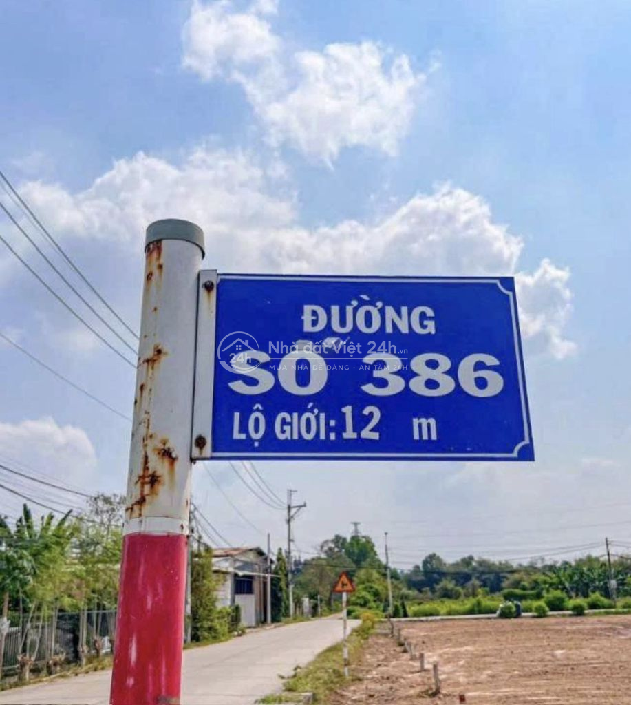 BÁN ĐẤT MT ĐƯỜNG 386 TÂN AN HỘI- CỦ CHI