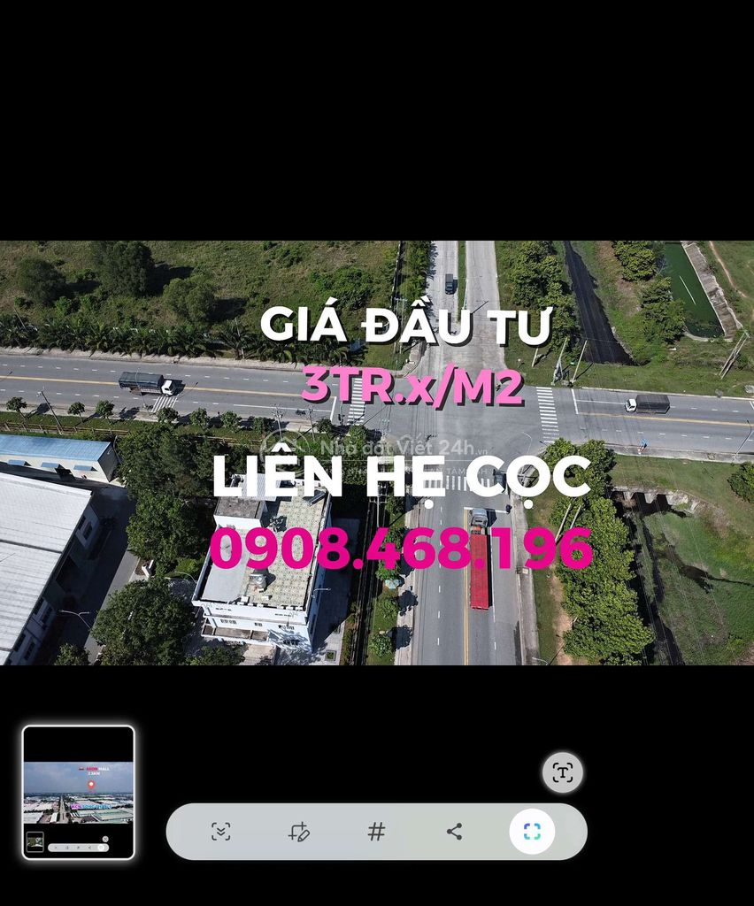 BÁN QUỸ ĐẤT ĐẸP 2200M2 GIÁ ĐẦU TƯ CỰC RẺ - GIÁP RANH TP MỚI BÌNH DƯƠNG