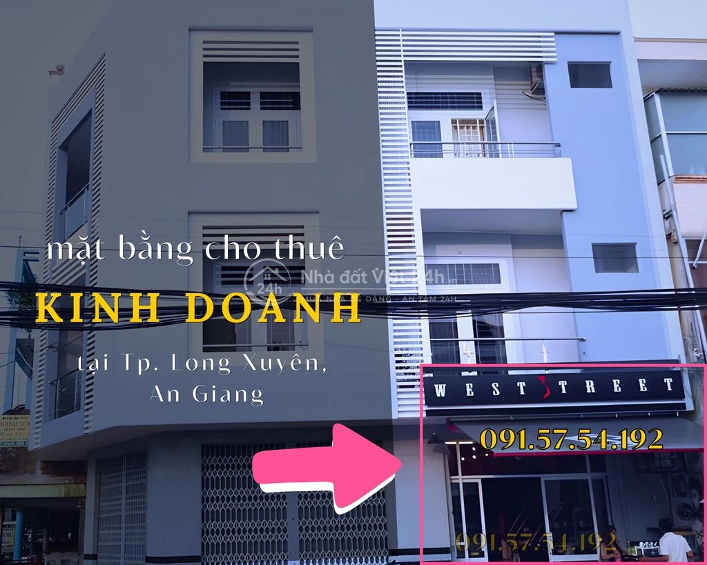 Cho thuê mặt bằng kinh doanh tại Long Xuyên , An Giang