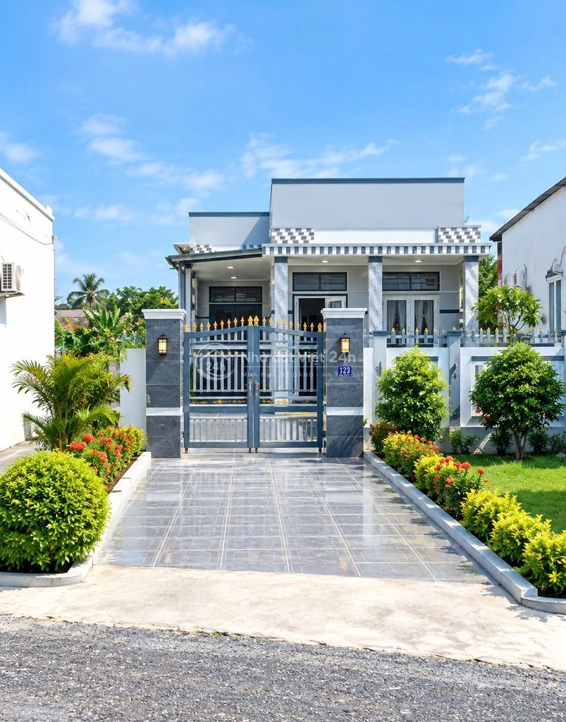 Bán nhà mới đẹp mặt tiền DT871B, 350m², gần ql50, giá gấp chỉ 2,9 tỷ