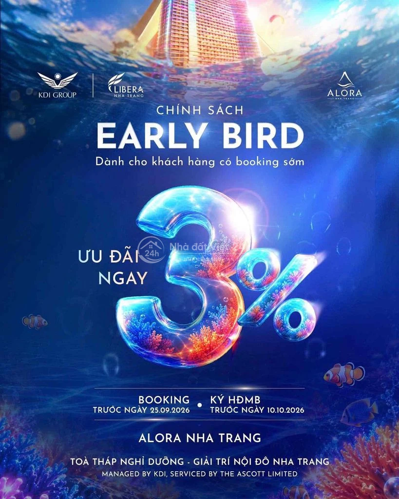Bán căn hộ Libera Nha Trang tổ hợp 44ha view biển giá từ 1.8 tỷ