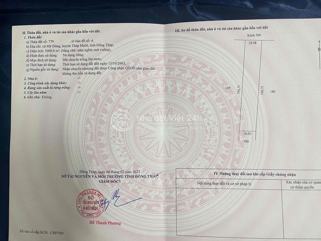 cần bán gấp đất Đồng Tháp