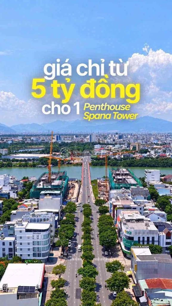 Penthouse Spana view sông, pháo hoa cực đẹp, giá full chỉ từ 3.7 tỷ