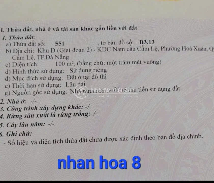 🔥🔥 3 TỶ 350 – SỞ HỮU NGAY 100M² ĐẤT TDC SAU CHỢ MIẾU BÔNG!