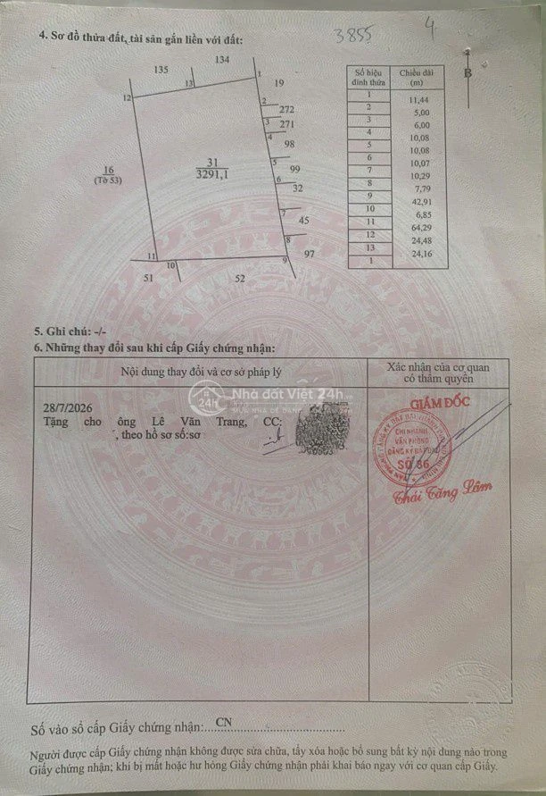 BÁN 5.380M² – 5 THỬA LIỀN KỀ – NGHĨA THÀNH – 8 TỶ