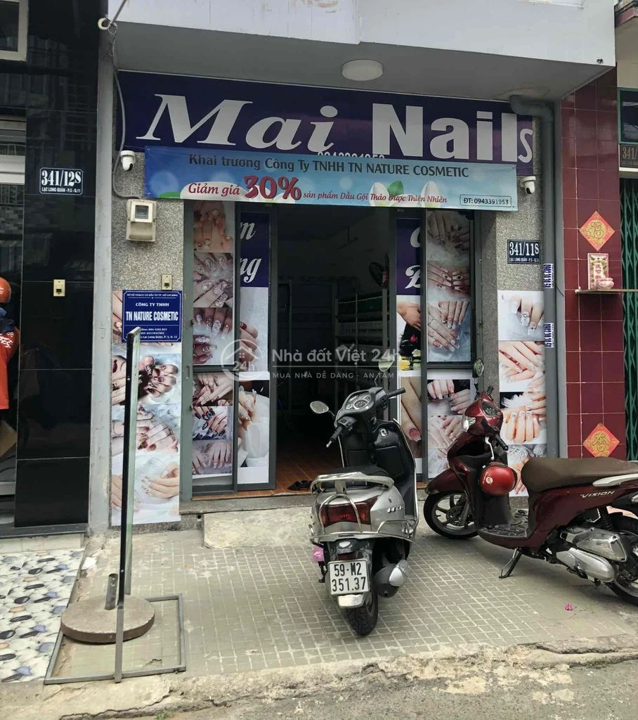 bán nhà cấp 4 hẻm xe hơi 8m 341 lạc long quân, q11