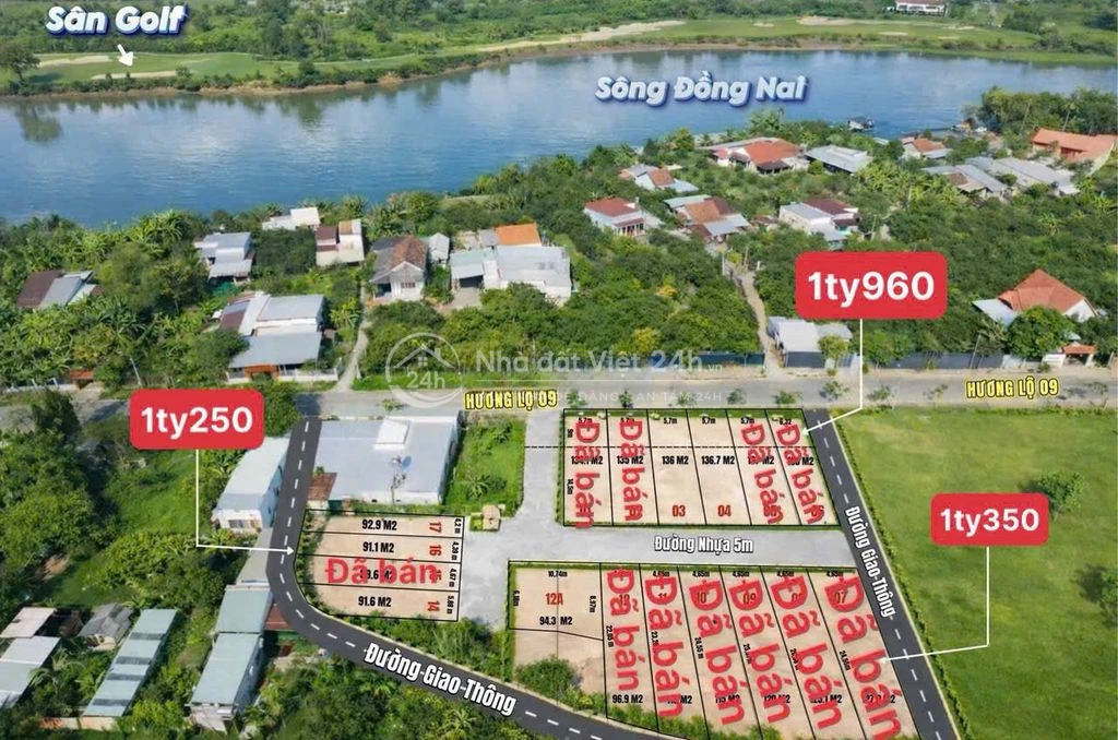 2 LÔ ĐẤT MẶT TIỀN – VIEW SÔNG TẠI TÂN TRIỀU