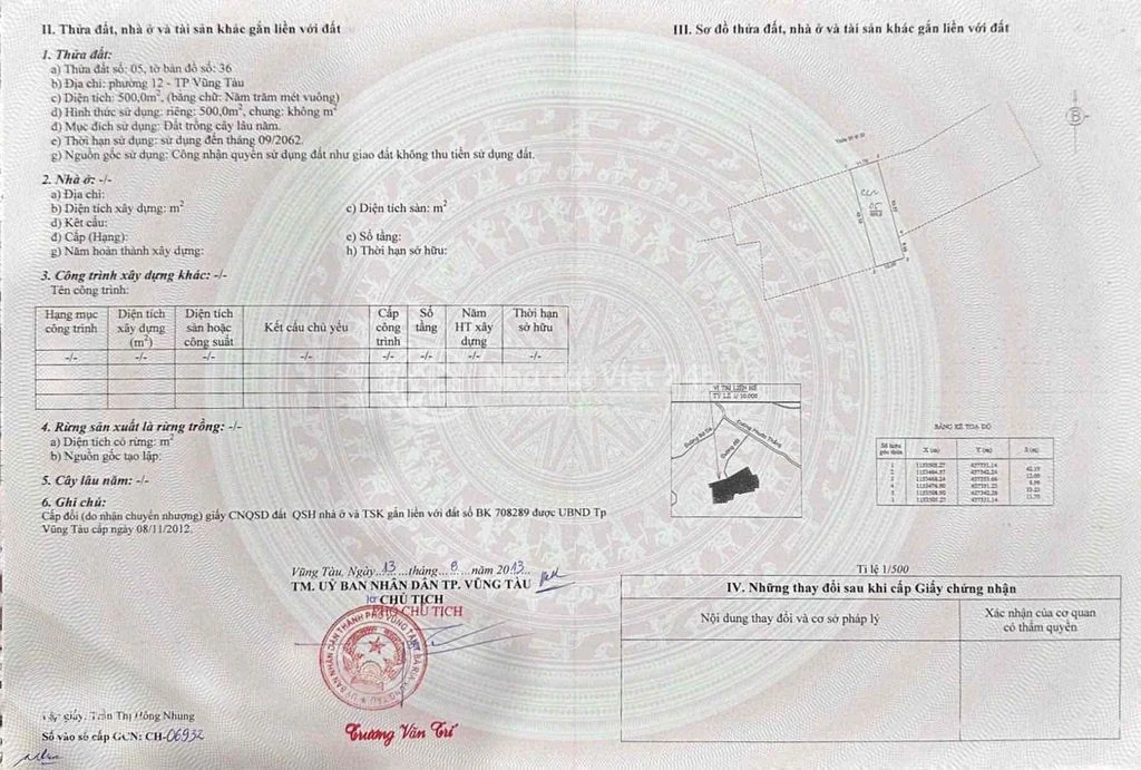 bán đất p12 vũng tàu cũ