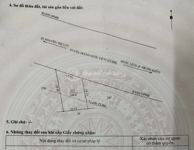 BÁN ĐẤT MẶT TIỀN TUYẾN TRÁNH THỐT NỐT (QL91) - THUẬN HƯNG, CẦN THƠ
