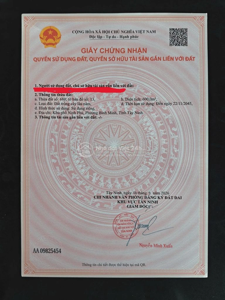 Cần bán đất giá rẻ ở Tây Ninh