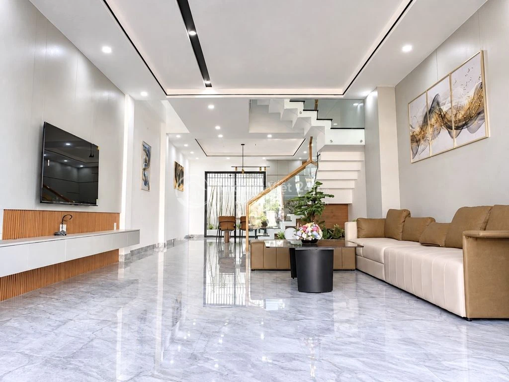 CHO THUÊ NHÀ NGUYÊN CĂN 3 PHÒNG NGỦ MỚI XÂY ĐẦY ĐỦ NỘI THẤT KHU MỸ GIA