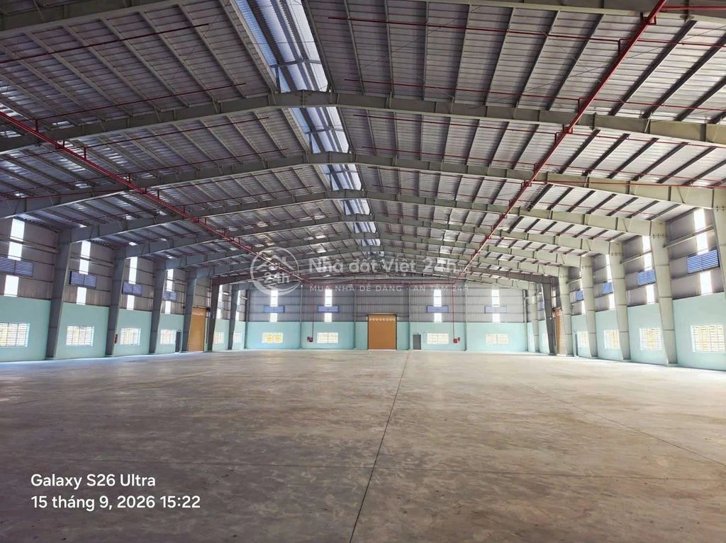 Cho thuê nhà xưởng mới xây dựng 100%