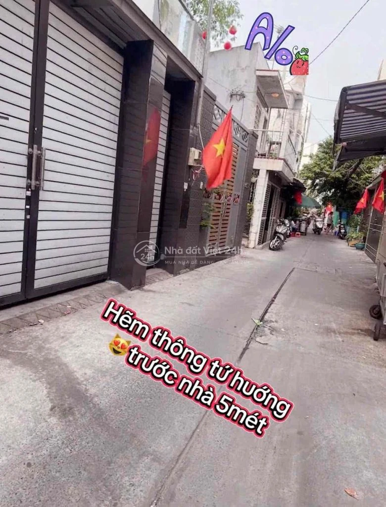 Bán nhà chính chủ mặt tiền hụt đường Hậu giang q6