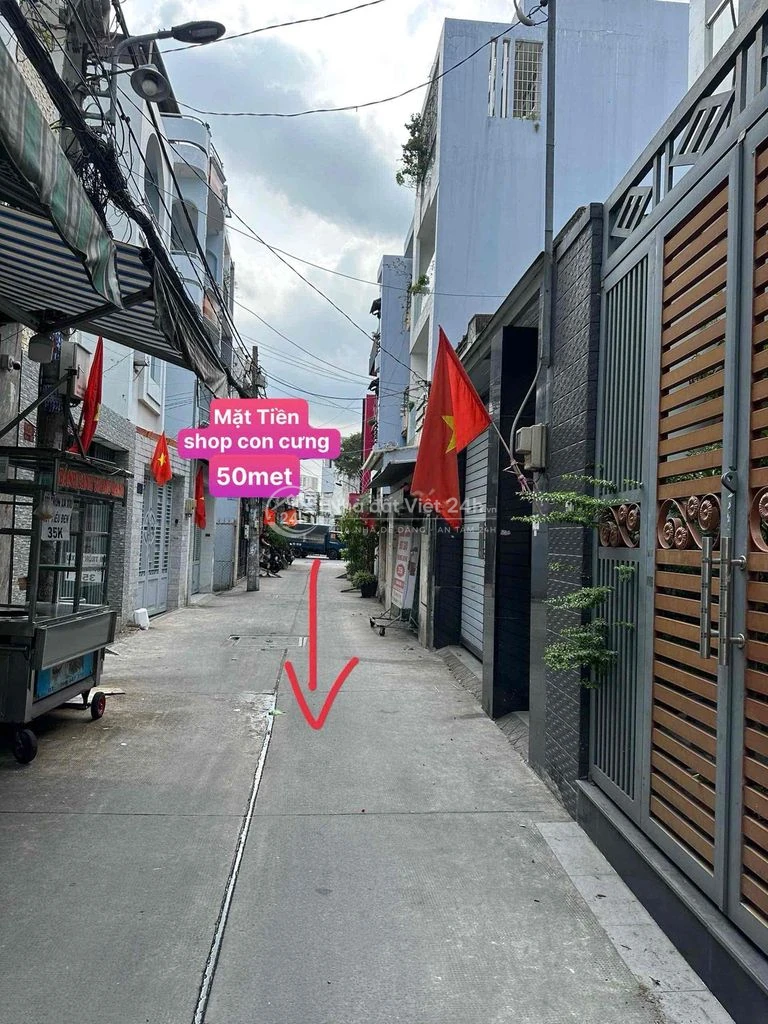 Bán nhà chính chủ mặt tiền hụt đường Hậu giang q6