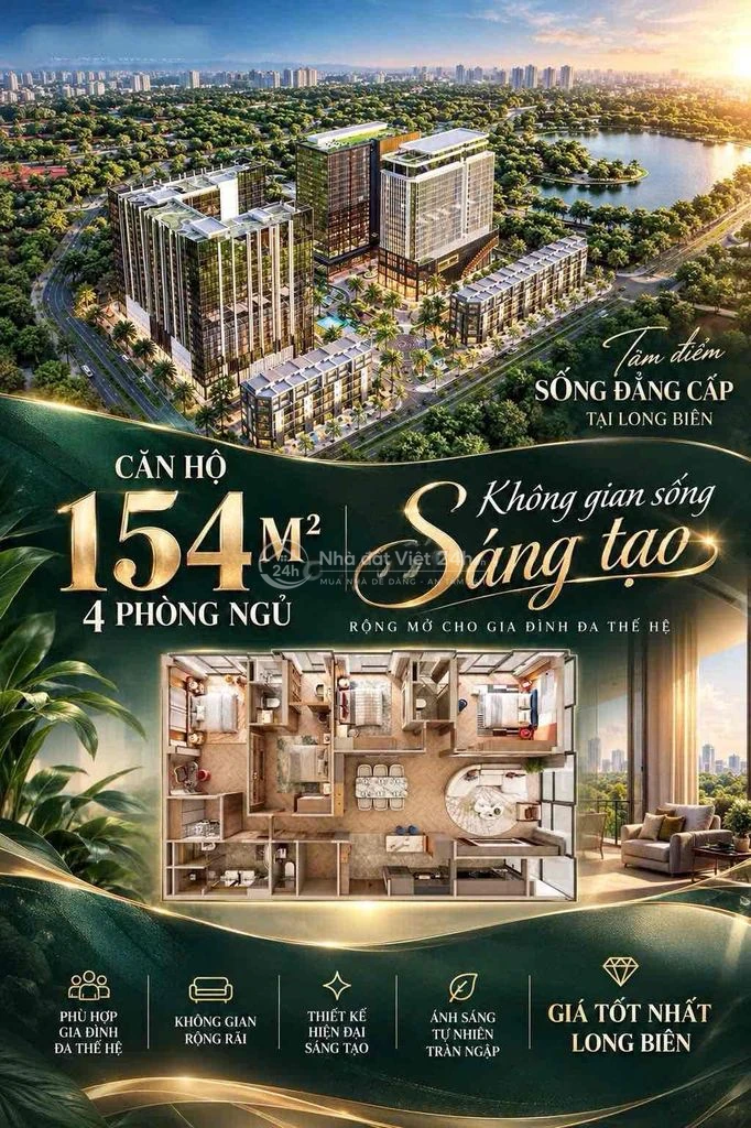 154M² – 4 PHÒNG NGỦ, GIÁ CÓ THỂ KHIẾN BẠN BẤT NGỜ!