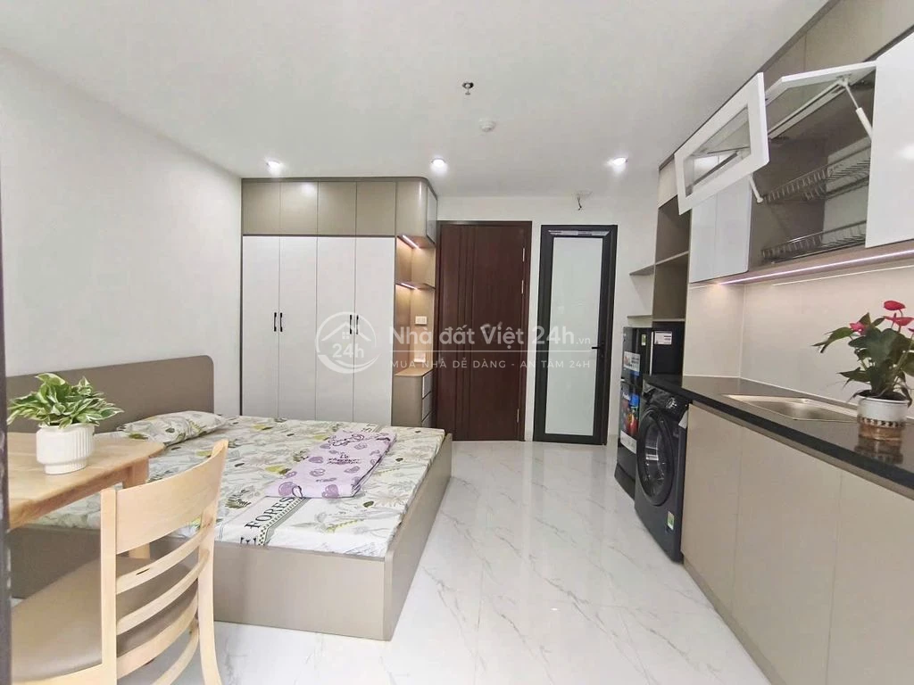 CHO THUÊ CĂN HỘ STUDIO FULL NỘI THẤT NGAY NGÕ 43 TRUNG KÍNH - CG